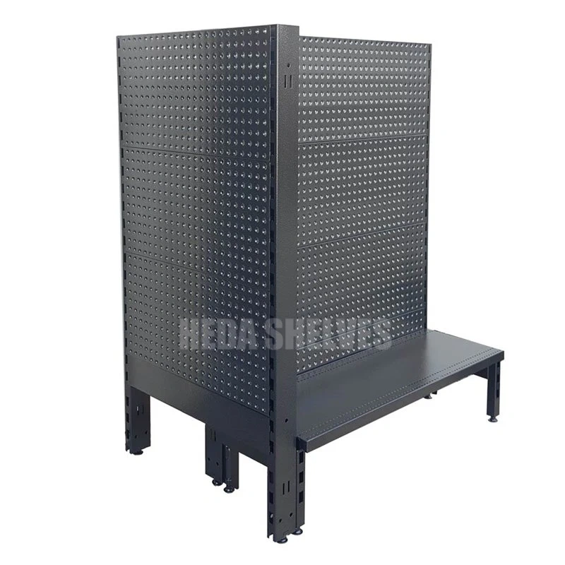Black Gondola Shelving Factory Direct Supermarket Racks Supplier