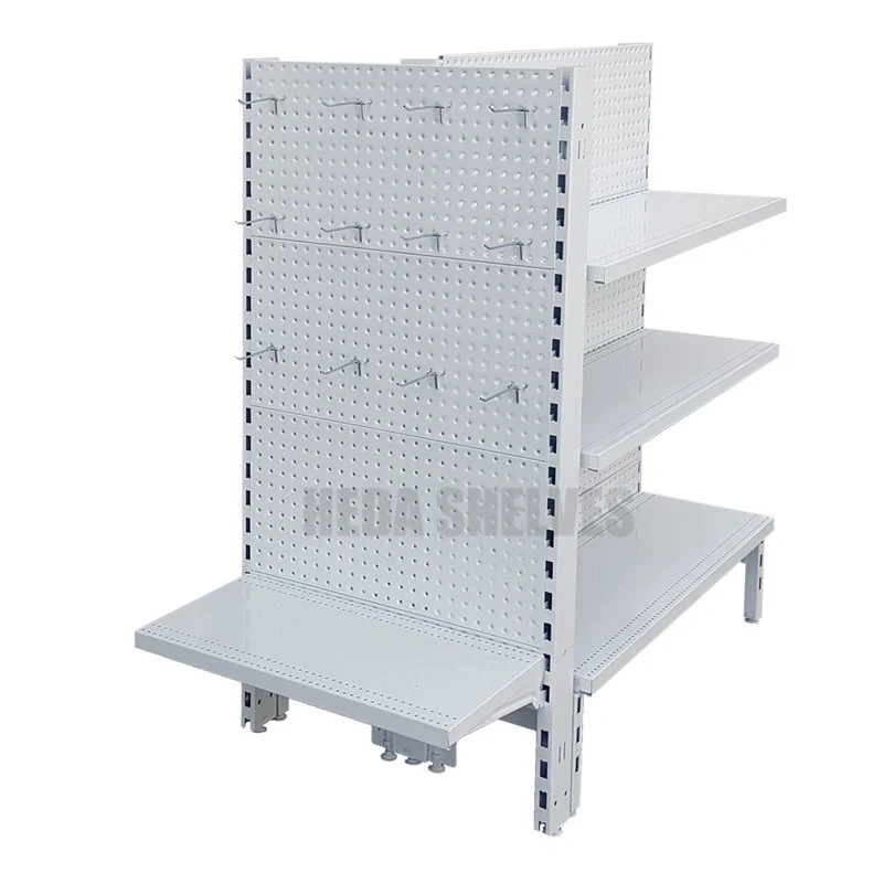 White Gondola Shelving Wholesale Display Rack For Supermarket