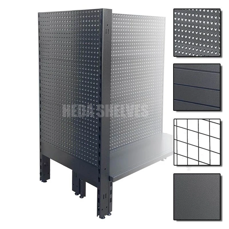 Black Gondola Shelving Factory Direct Supermarket Racks Supplier
