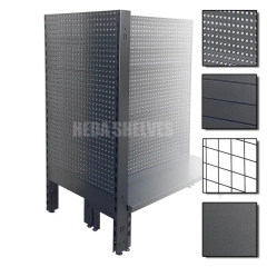 Black Gondola Shelving Factory Direct Supermarket Racks Supplier