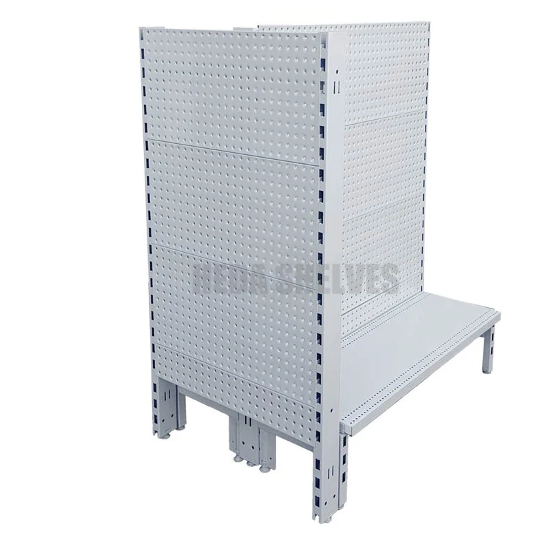 White Gondola Shelving Wholesale Display Rack For Supermarket