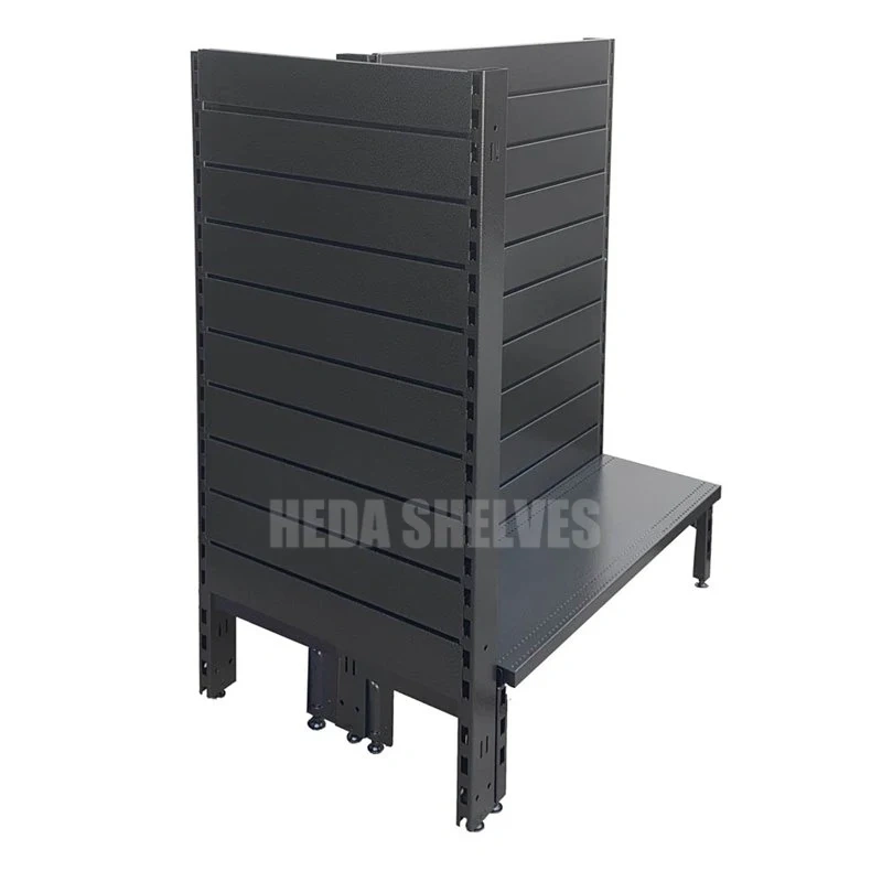 Black Gondola Shelving Factory Direct Supermarket Racks Supplier