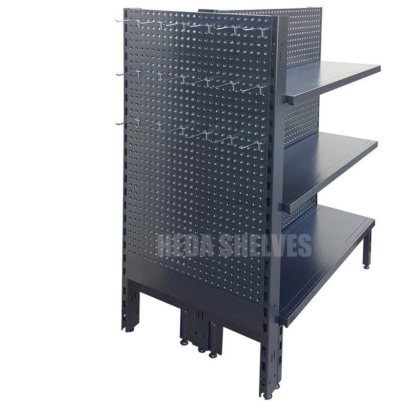 Black Gondola Shelving Factory Direct Supermarket Racks Supplier