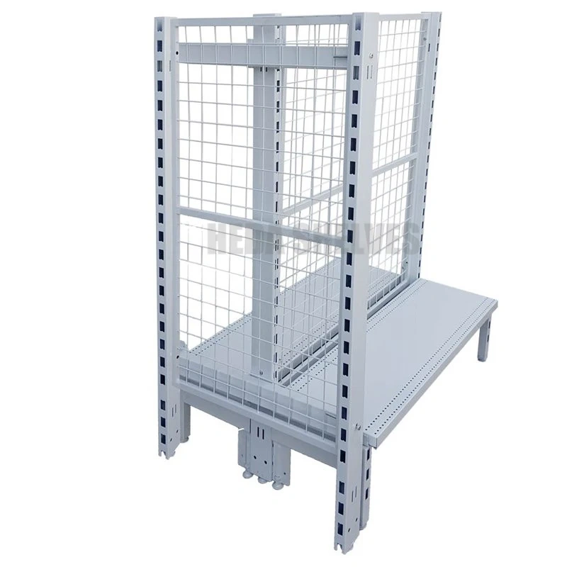 White Gondola Shelving Wholesale Display Rack For Supermarket