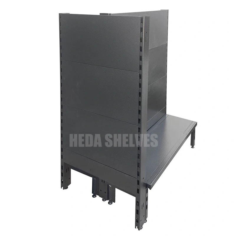 Black Gondola Shelving Factory Direct Supermarket Racks Supplier