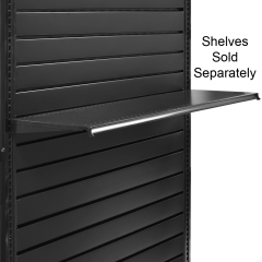Single Sided Slatwall Gondola Shelving