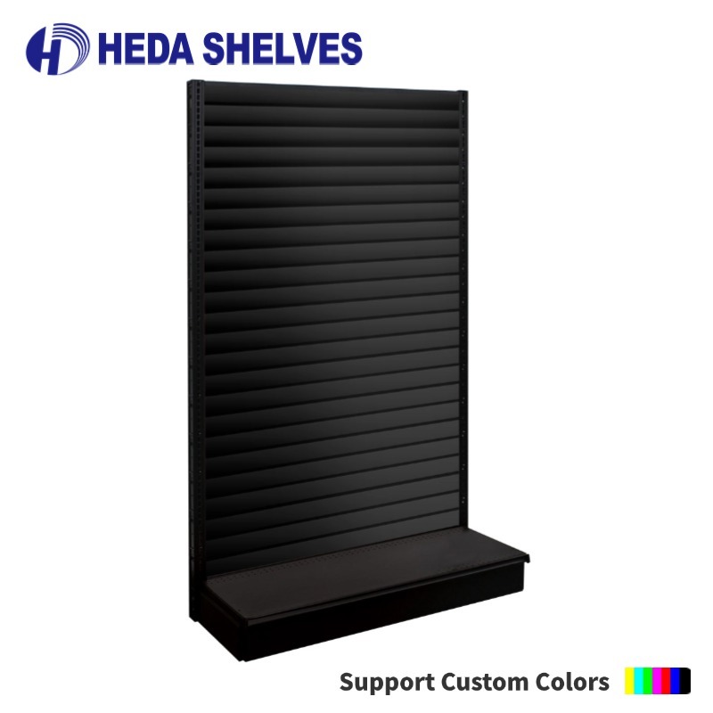 Single Sided Slatwall Gondola Shelving