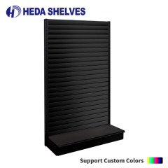 Single Sided Slatwall Gondola Shelving