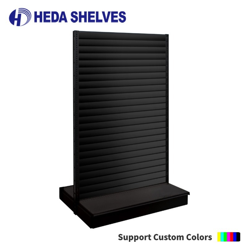 Double Sided Slatwall Gondola Shelving