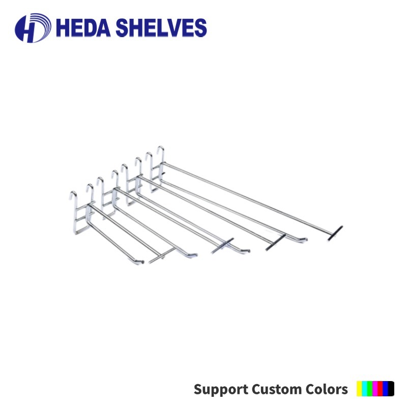 Customizable Metal Hooks for Shelving