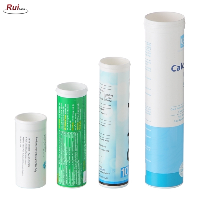 Customize Color And Size Effervescent Vitamins Tablet Tubes Caps For Effervescent Tubes RP-PBET01