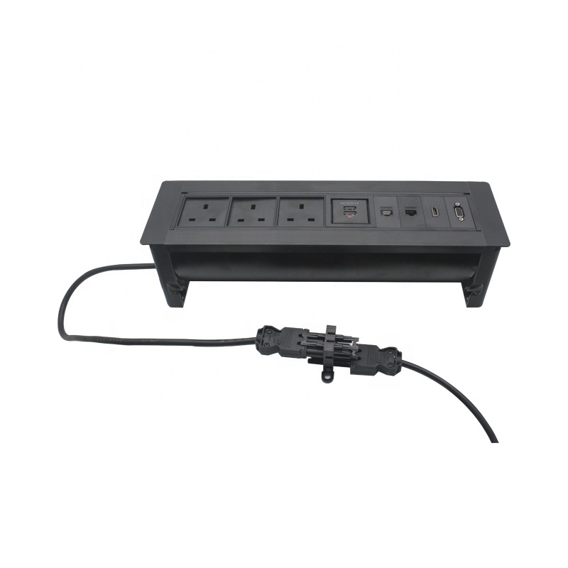 Heavy duty metal alloy office sockets UK outlets modual sockets with GST quick connector