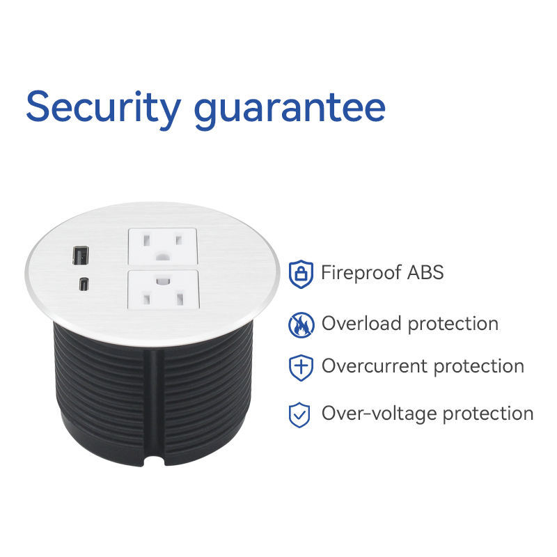 Table Mount Socket Outlet Electrical Outlet Multiple Socket Tabletop Extension Socket / Power Strip