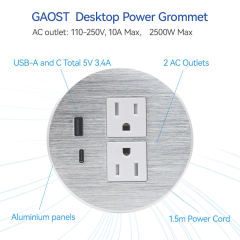 Table Mount Socket Outlet Electrical Outlet Multiple Socket Tabletop Extension Socket / Power Strip