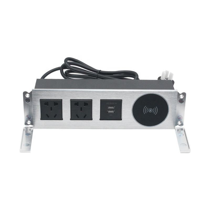 China 5 Sockets Panel Power Socket With Panel Mount Ac Power Socket Under Desk Mounted Power Outlet Socket