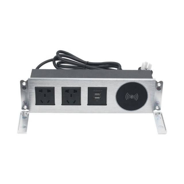 China 5 Sockets Panel Power Socket With Panel Mount Ac Power Socket Under Desk Mounted Power Outlet Socket
