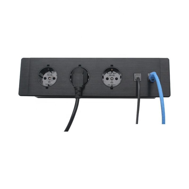 EU Schulo Germany Power Socket Furniture Mounted Desktop Socket Desktop Power Socket Desk Mounted Power Socket