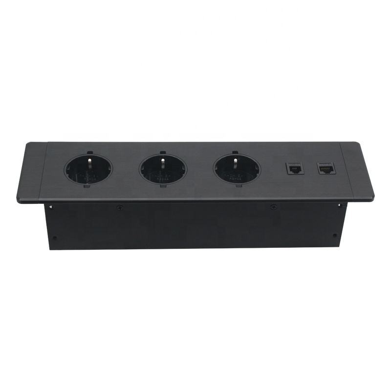 EU Schulo Germany Power Socket Furniture Mounted Desktop Socket Desktop Power Socket Desk Mounted Power Socket