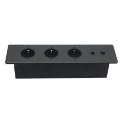 EU Schulo Germany Power Socket Furniture Mounted Desktop Socket Desktop Power Socket Desk Mounted Power Socket