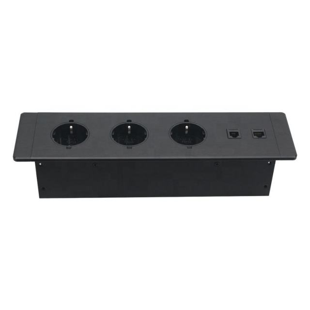 EU Schulo Germany Power Socket Furniture Mounted Desktop Socket Desktop Power Socket Desk Mounted Power Socket