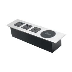 China 5 Sockets Panel Power Socket With Panel Mount Ac Power Socket Under Desk Mounted Power Outlet Socket