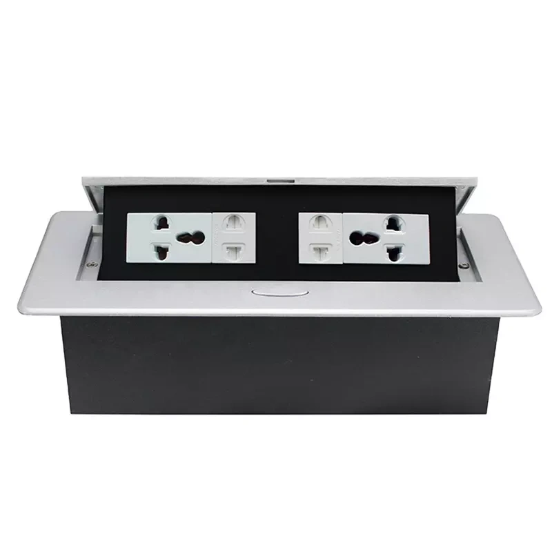 Factory Customized Hot Pop Up Power Socket Table USB Power Socket Desktop Multifunction Pop Up Power Socket