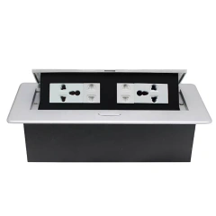 Factory Customized Hot Pop Up Power Socket Table USB Power Socket Desktop Multifunction Pop Up Power Socket