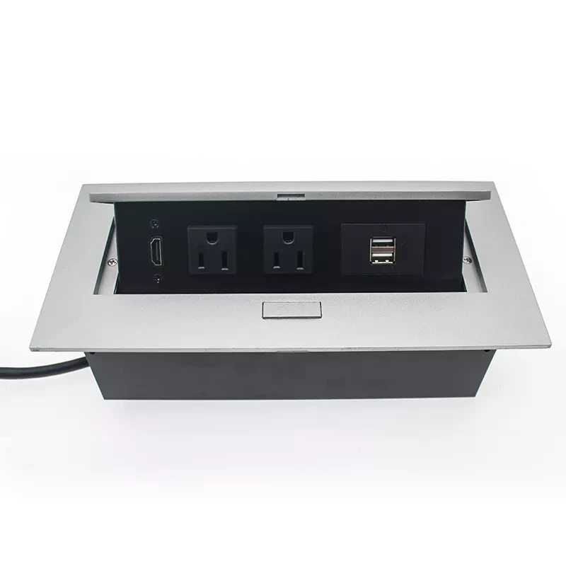 New Style Multi-functional Pop Up Socket Desktop Wireless Power Outlet Socket Kitchen 6 Ways With Switch 10a Socket