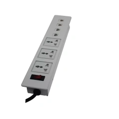 Office furniture flip up tabletop power outlets for meeting room table power strip