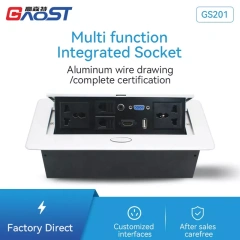 Custom Desktop Flush mounted Desktop Hidden Socket Table Mount Socket Outlet