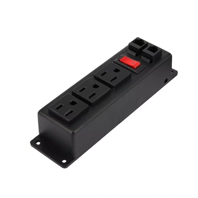 Canada 15A Surge Protector Socket Outlet Conference Recessed Power Double Socket Desktop Power Extension Socket