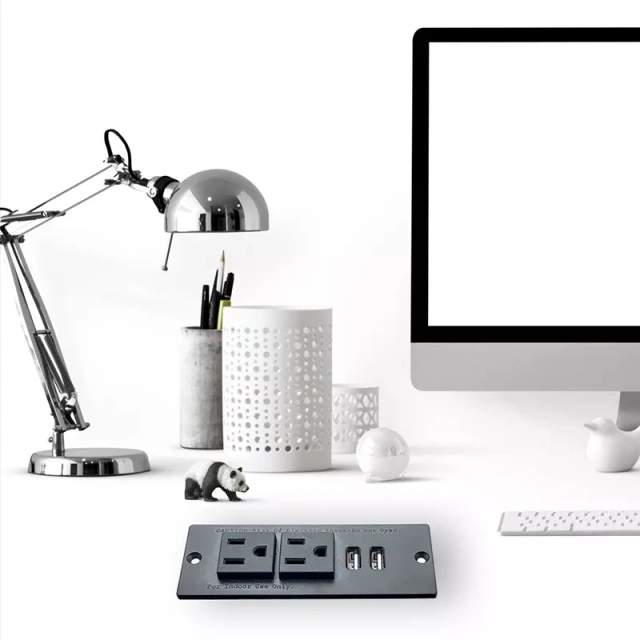 Wholesale American Universal Electric Socket Conference Office Recessed 15a Outlets Desktop USB Ports Dc Socket