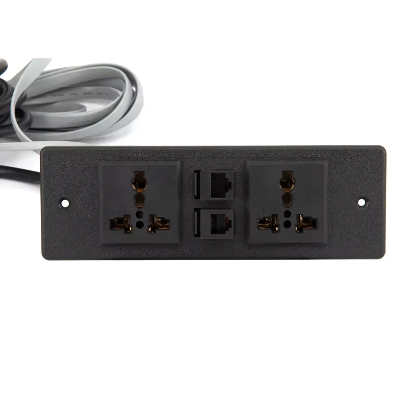 Universal Furniture Desk Power Strip Outlets Office Desk Universal Extension electric socket With Network Interface Power Double Socket