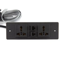 Universal Furniture Desk Power Strip Outlets Office Desk Universal Extension electric socket With Network Interface Power Double Socket