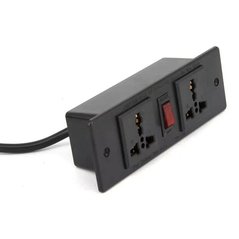 Universal Office Desk Power Strip Charger Universal Outlet From 100v-240v Power Sockets Extension Cord Plug Socket