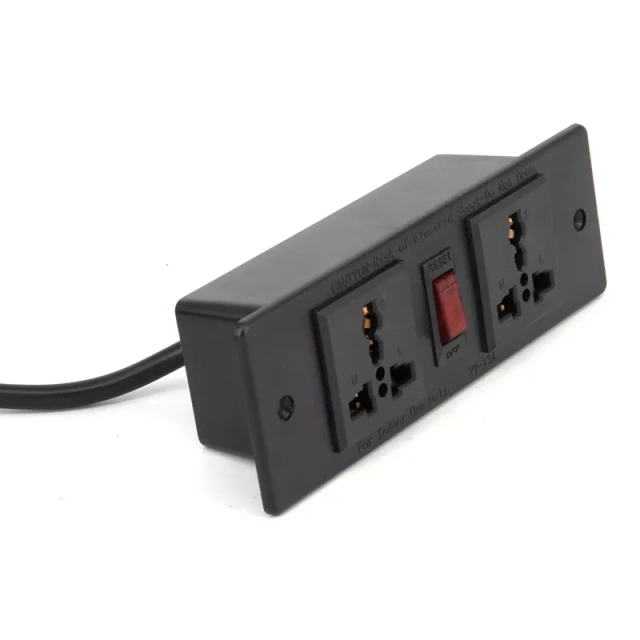 Universal Office Desk Power Strip Charger Universal Outlet From 100v-240v Power Sockets Extension Cord Plug Socket