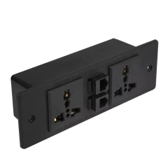 Universal Furniture Desk Power Strip Outlets Office Desk Universal Extension electric socket With Network Interface Power Double Socket