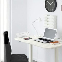 Desk Clamp Power Strip with 2 Outlets 3 USB charging 5V 2.4A,The Clamp Edge Mount Power Center,Aluminum Alloy Fireproof Desktop Power Socket,Desktop Charging Station