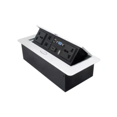 Custom Desktop Flush mounted Desktop Hidden Socket Table Mount Socket Outlet