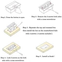 Factory Hot Conference Table Power Socket Electric Plug Socket Multi Socket Electrical Socket