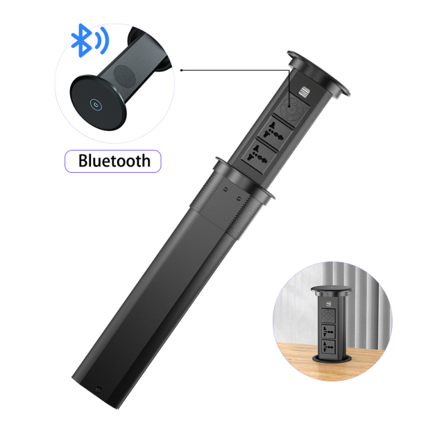 Multi function Hidden Office Tabletop Outlet Conference Electrical Desktop Pop Up Power Socket