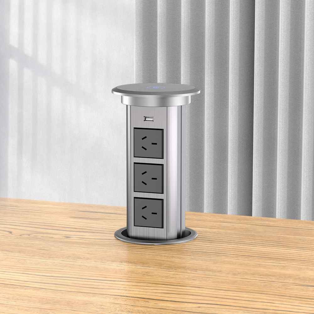 kitchen pop up socket smart electrical power socket pop up power with wireless charger