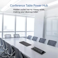 Conference table socket pop up box US table socket desktop pop up socket 3 USA outlets
