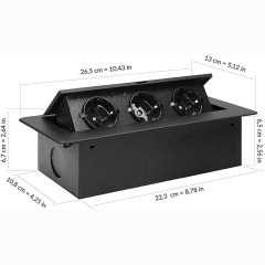 Factory Price European Plug Pop Up Socket Multifunction Desktop Socket