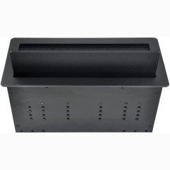 GST Tabletop Multimedia Connectivity Box with 3 AC Power+2 USB-A Charge+1 HDMI+1 RJ45(CAT6)+1 USB-C Data +1 Audio with 5.58ft Power Cord for Conference Room(Black)
