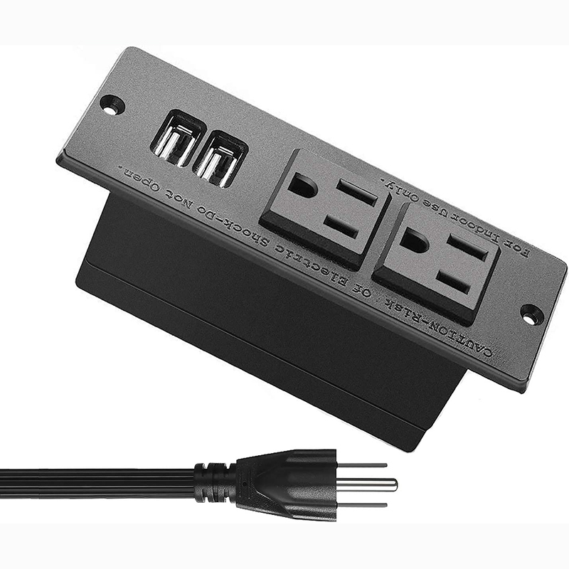 Wholesale American Universal Electric Socket Conference Office Recessed 15a Outlets Desktop USB Ports Dc Socket