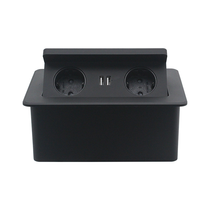 Factory Wholesale EU Phone Fast Wireless Charger 250V Socket With USB Port 16A Socket Sofa Hidden Safe Outlet