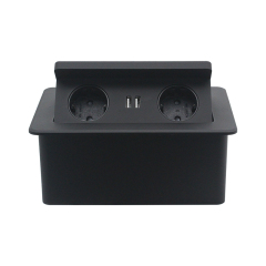 Factory Wholesale EU Phone Fast Wireless Charger 250V Socket With USB Port 16A Socket Sofa Hidden Safe Outlet