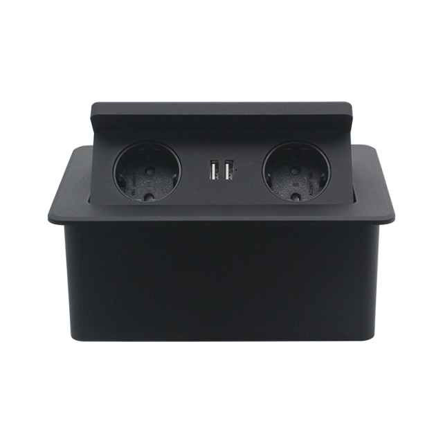 Factory Wholesale EU Phone Fast Wireless Charger 250V Socket With USB Port 16A Socket Sofa Hidden Safe Outlet