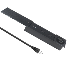 Alloy Concealed Electrical Outlet with QI Wirless Charging USB Charging 2 Electrical Outlets
